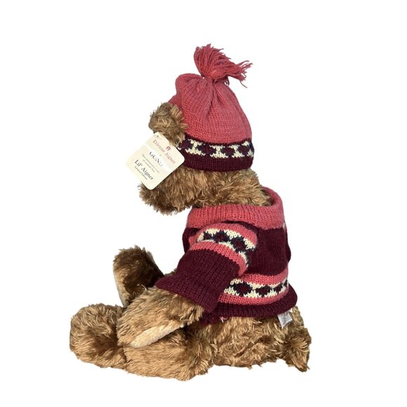 Etienne Aigner & GUND Lil Aigner Limited Edition Teddy Bear Sweater Hat Logo - Picture 9 of 14